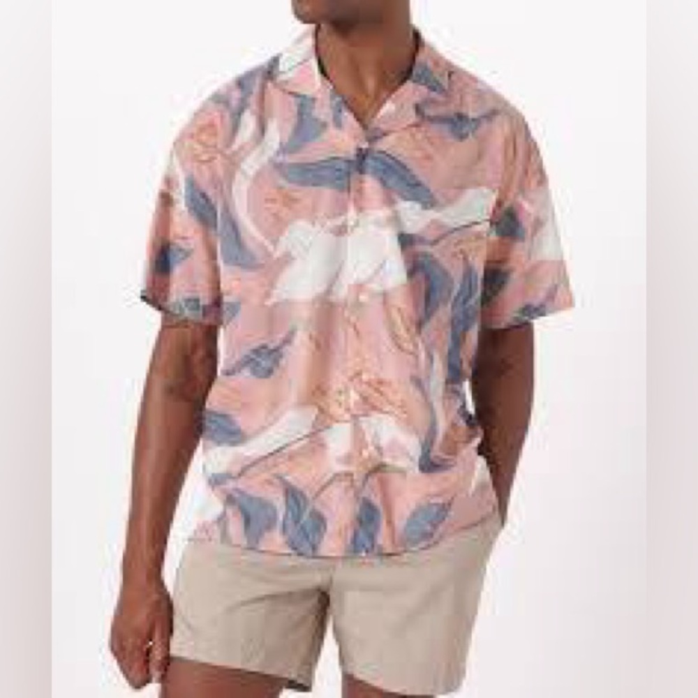ABERCROMBIE & FITCH MEN Camp Collar Button-Up Shirt